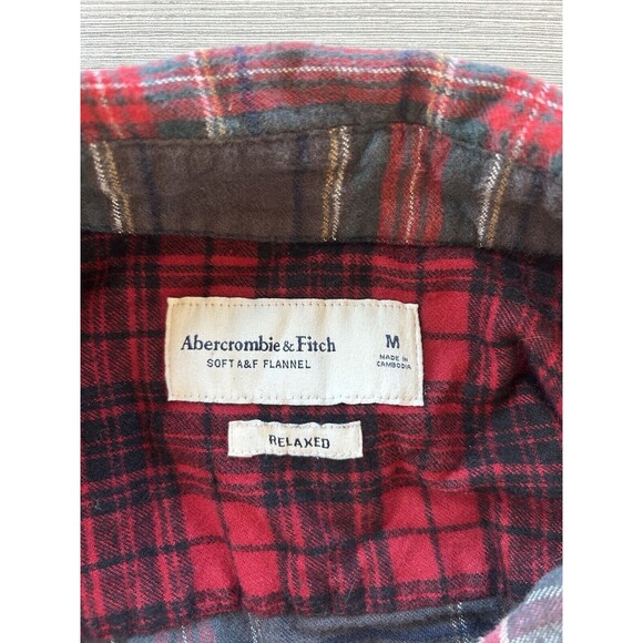 Abercrombie & Fitch Soft A&F Flannel Relaxed M - Picture 4 of 7